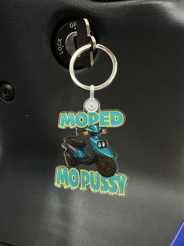 MOPED MO PUSSY KEYCHAIN